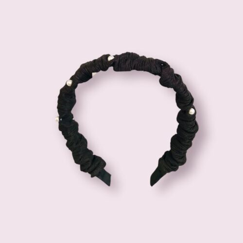 Bandeau à cheveux uni en perles