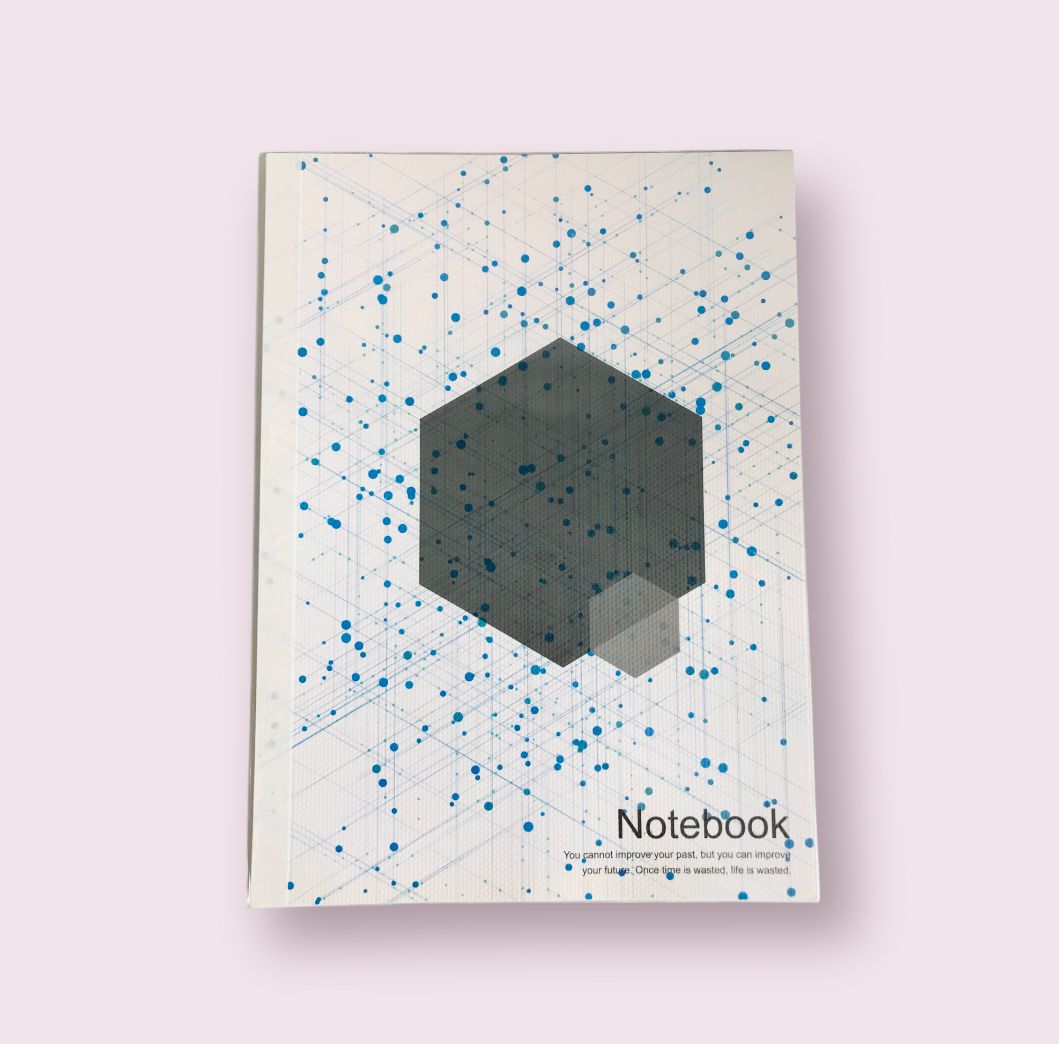 Encre geometrique - Carnet a reliure plastique B5 40 feuilles