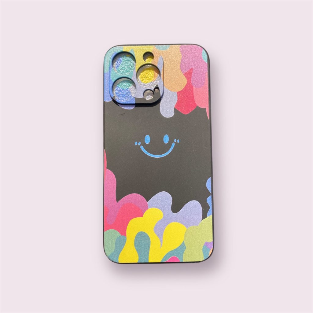 Coque de téléphone avec smiley aquarelle iPhone 14PRO