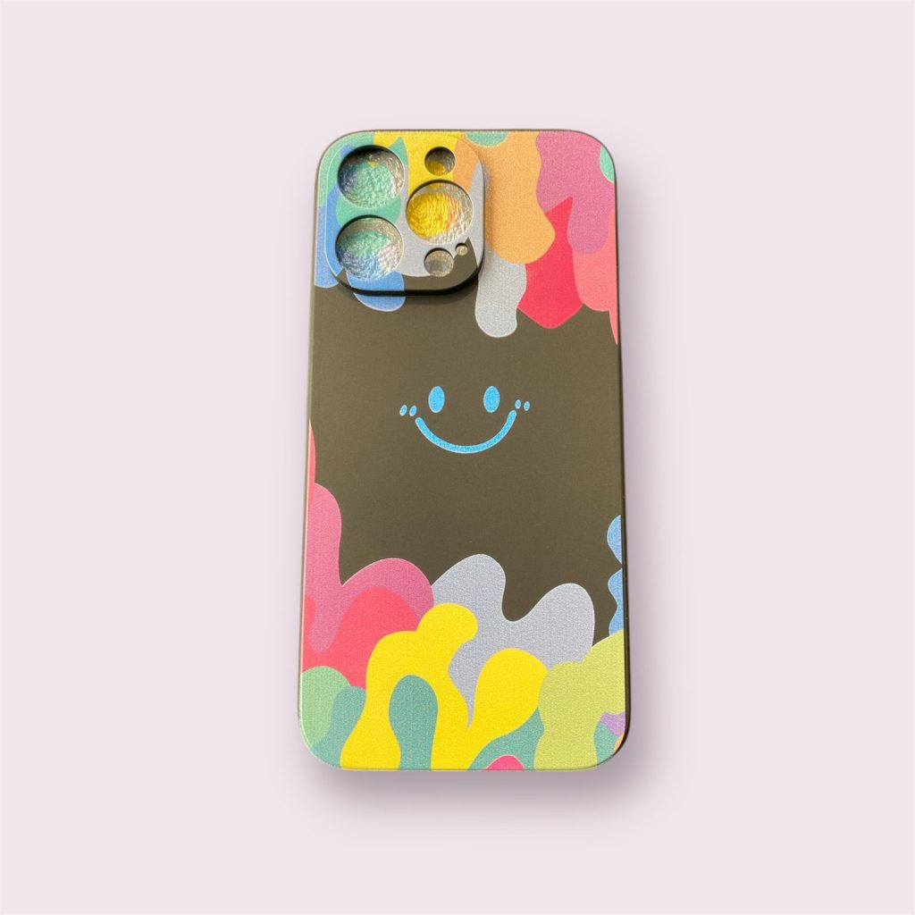 Coque de téléphone avec smiley aquarelle iPhone 14PROMAX