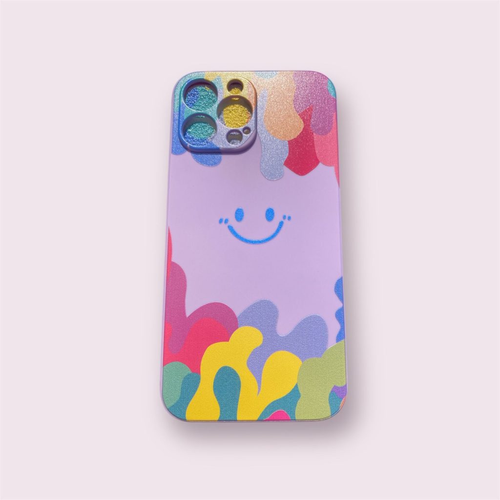 Coque de téléphone avec smiley aquarelle iPhone13pro