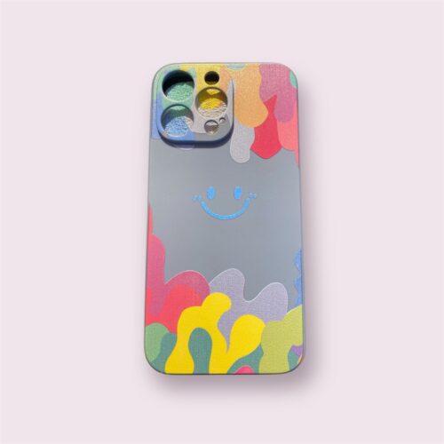 Coque de téléphone avec smiley aquarelle iPhone13pro max