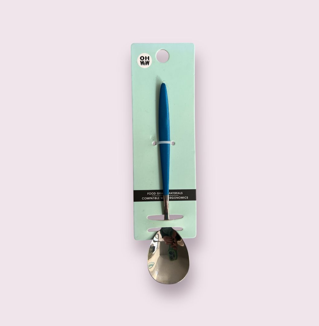 Cuillère ronde bleue espagnole