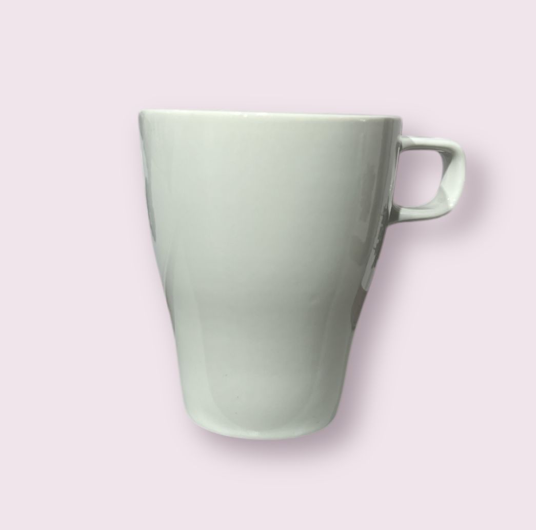 Mug en céramique de style nordique avec poignée - Blanc