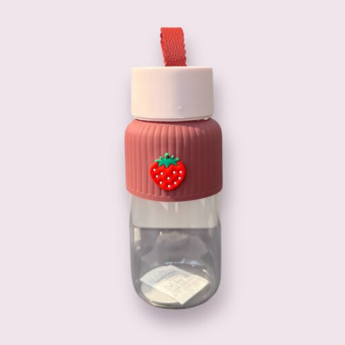 Bouteille a motif de fruits aigre-doux avec cordon 460 ml