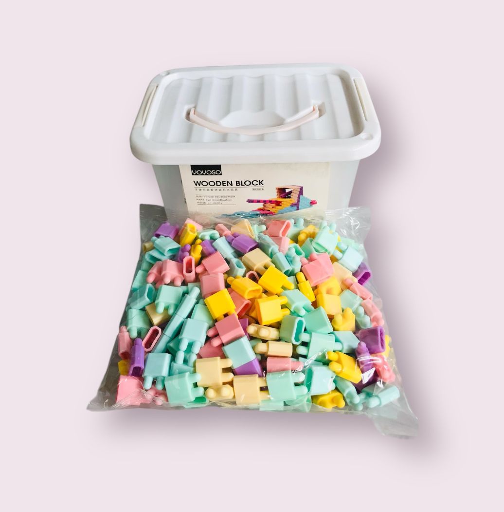 Bâtiment d'assemblage de puzzle a tête de balle en plastique