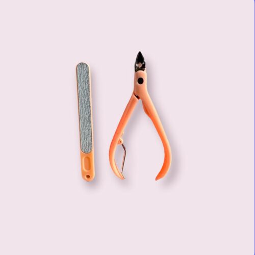 Ciseaux à peau morte + lime à ongles-2pcs