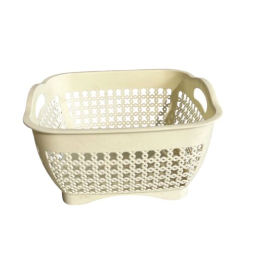 Panier de rangement carré en plastique