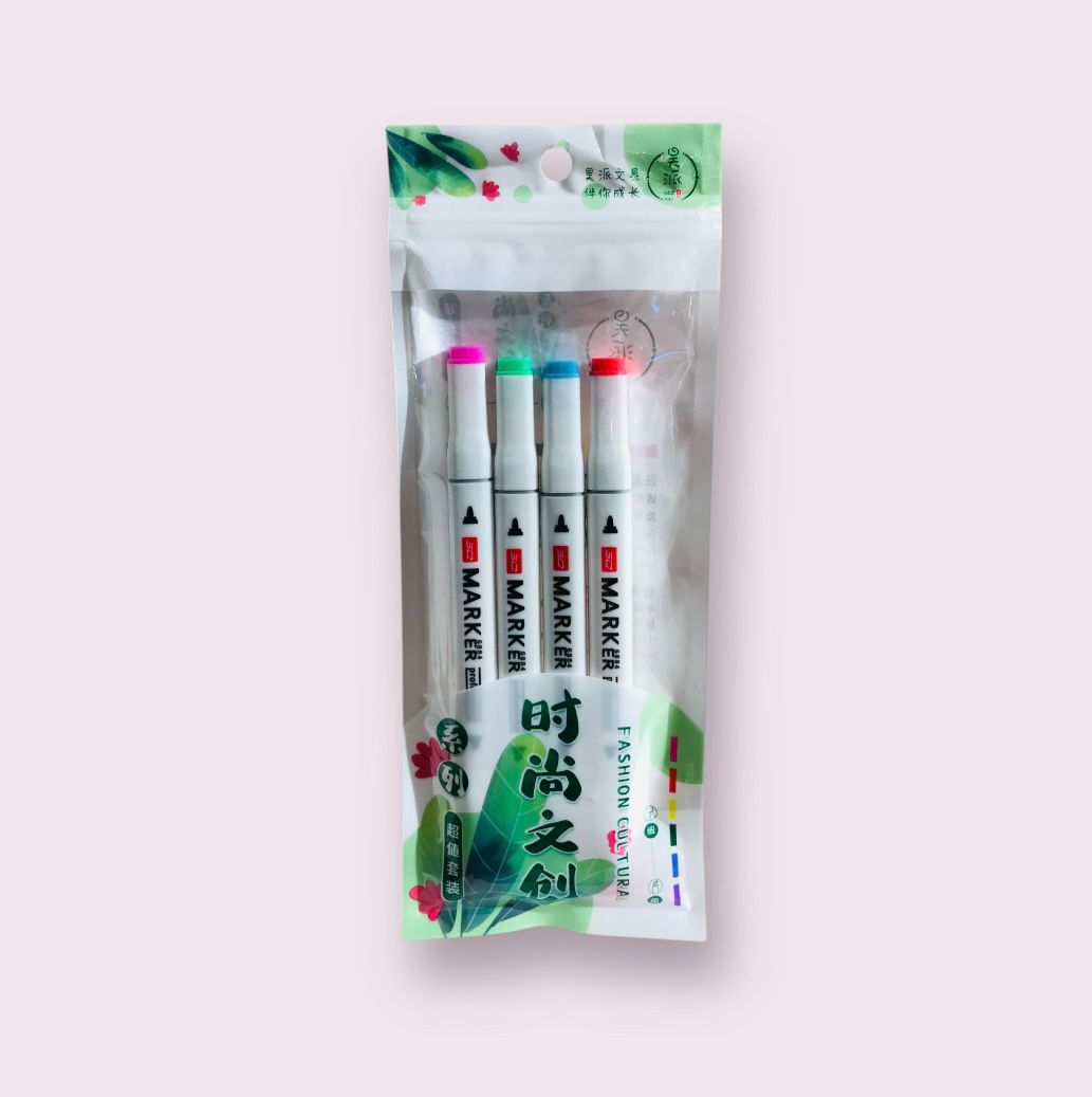 4 stylos marqueurs