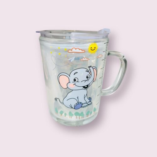 Tasse en verre a ecailles de dessin anime 400 ml