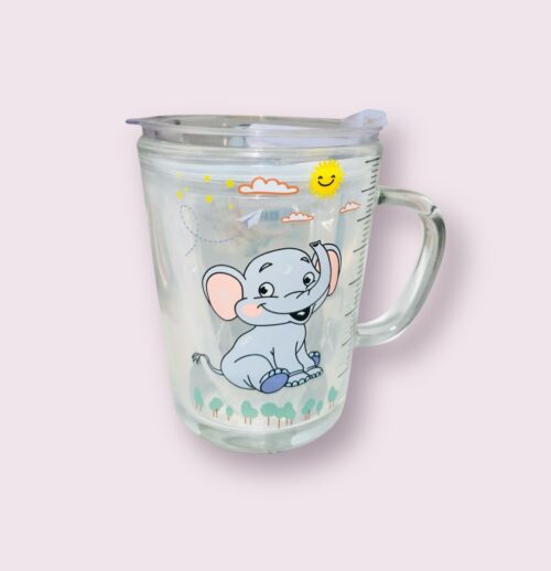 Tasse en verre a ecailles de dessin anime 400 ml