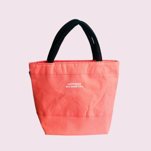 Sac à lunch rose sans poche pour employé de bureau
