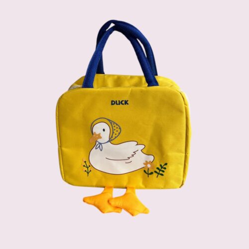 Sac à lunch jaune canard dessin animé