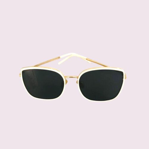Lunettes de soleil Polarisant femme  grande monture - Blanc