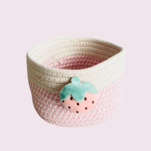 Rangement suspendu en corde de coton
