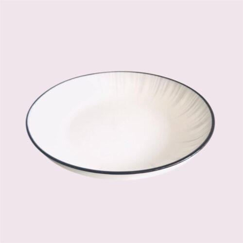 Assiette de 21 cm - gris pierre