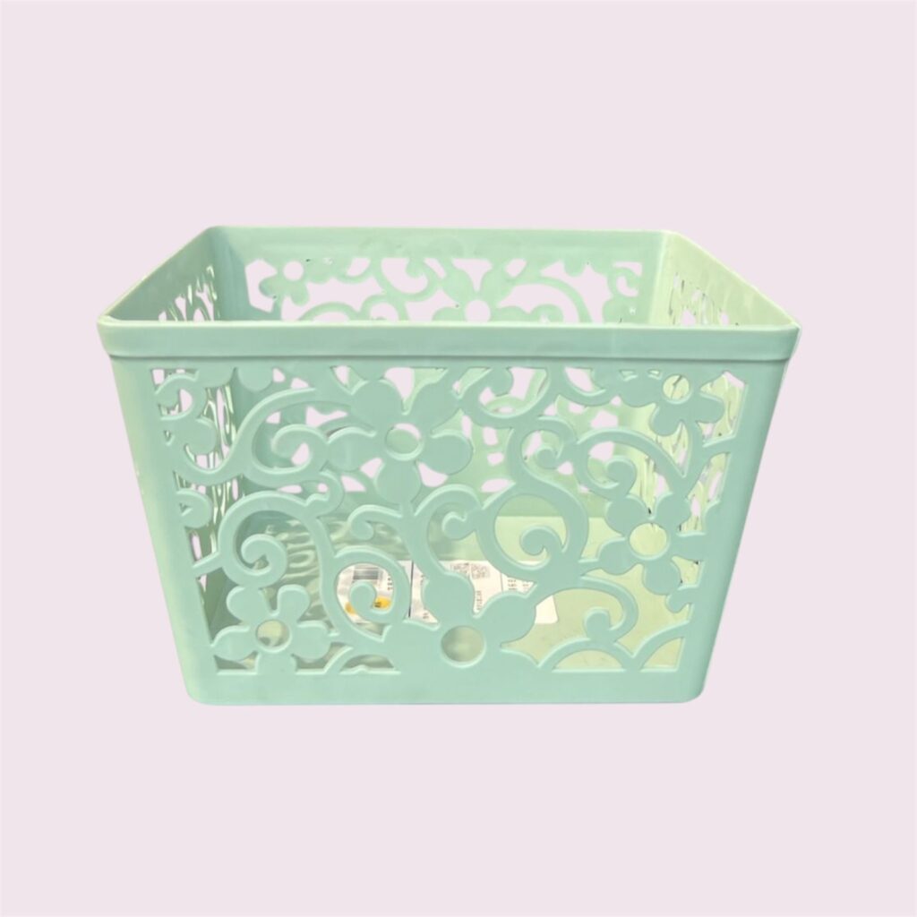 Panier de rangement carr? en plastique