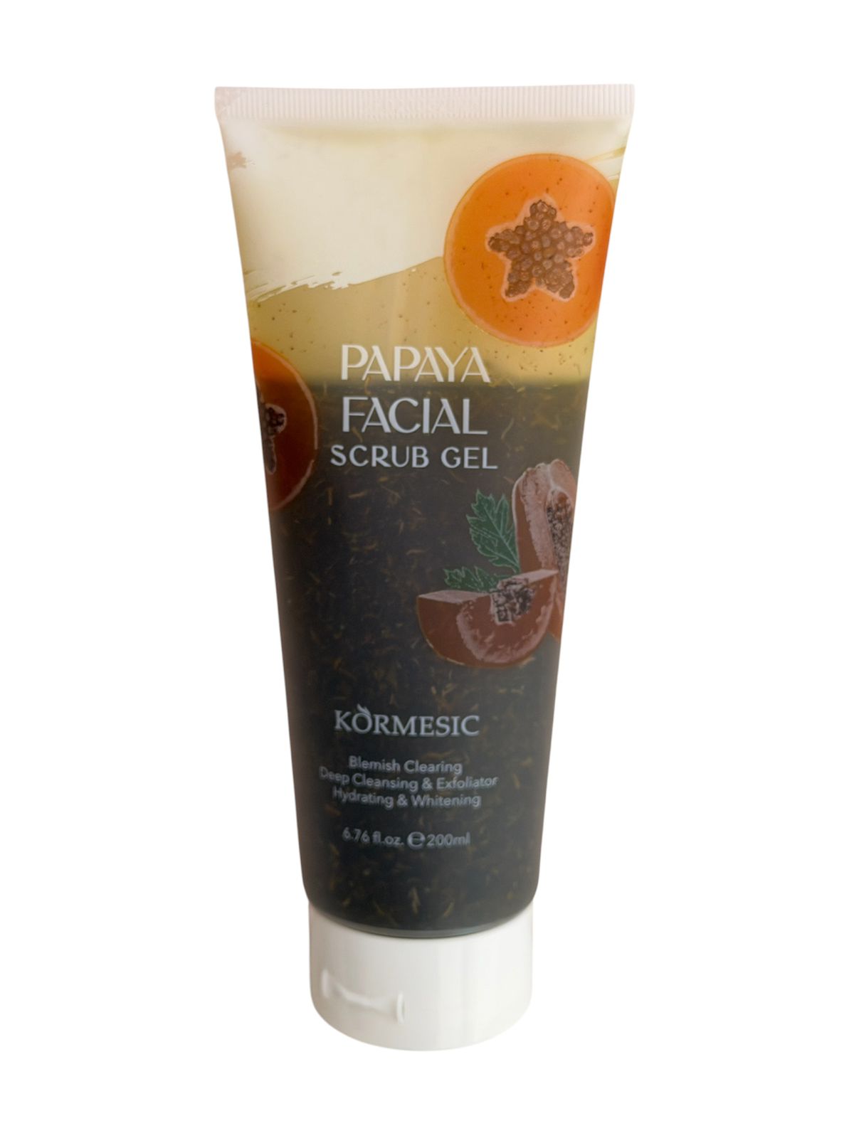Facial scrub gel