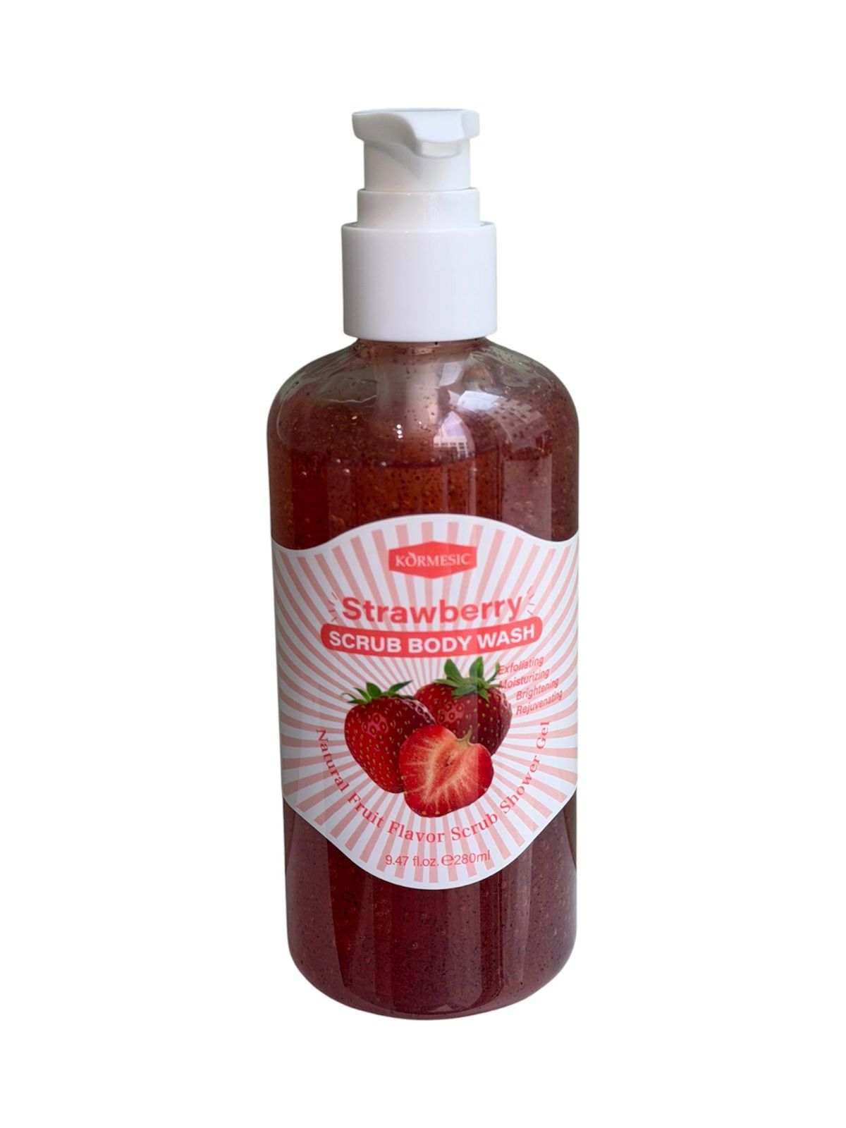 Strawberry scrub body wash