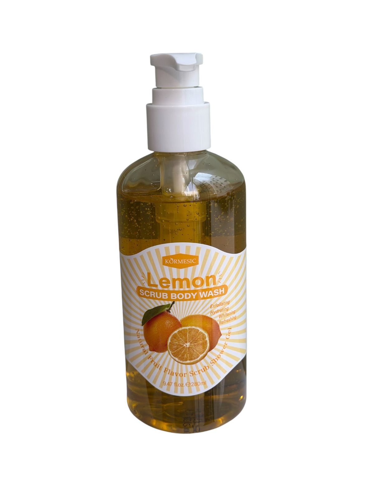 Lemon scrub body wash